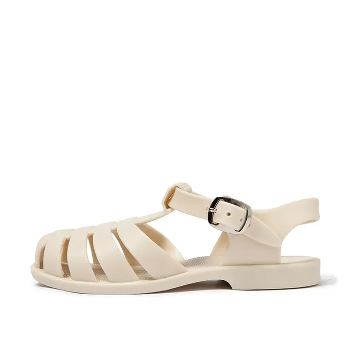 Toddler Jelly Sandals in Cream – Seger