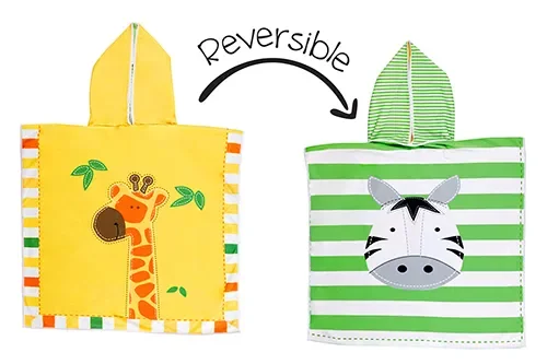 Toddler/kids Reversible Cover Up – Giraffe | Zebra