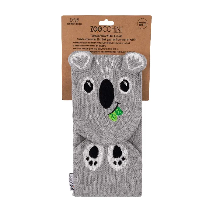 Toddler/kids Winter Knit Scarf – Kai The Koala