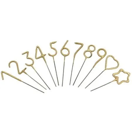 TOPS Malibu | Mini Gold Number Sparklers