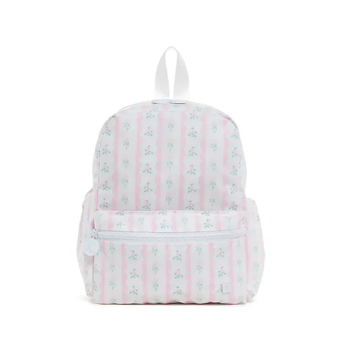 TRVL Pink Ribbon Floral Mini Backpacker