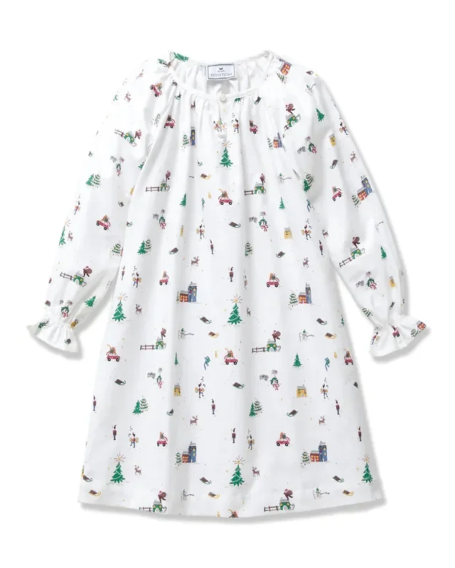 Twill Delphine Nightgown | Holiday Town