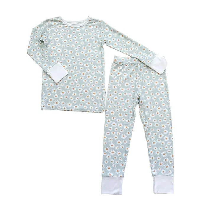 Two-piece Pajama Set – Blue Daisy