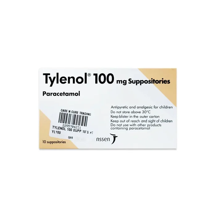 Tylenol 100mg Suppositories 10 Pieces