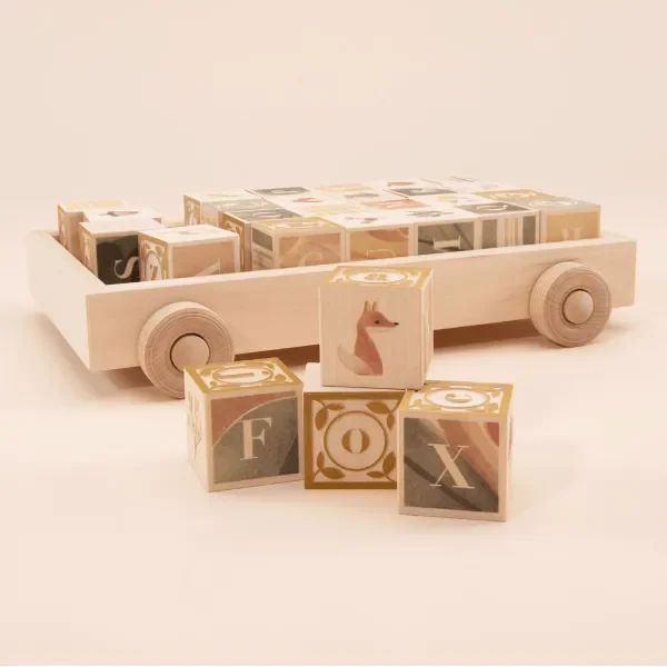 Uncle Goose – Watercolor ABC Blocks with Wagon