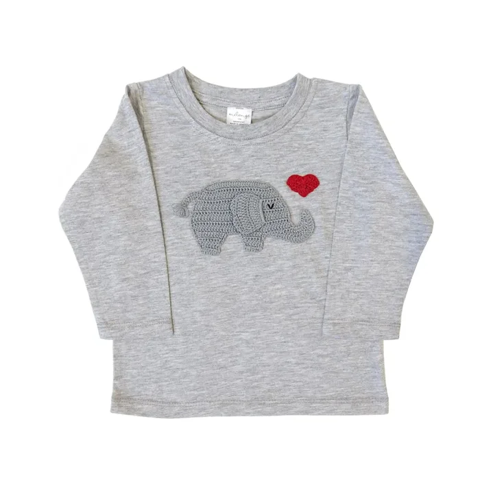 Valentine Elephant Tee, Red