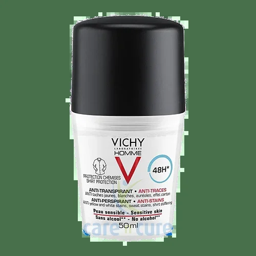 Vichy Homme Deodorant Anti-Perspirant Anti-Transpirant Anti-Stains 48H 50ml