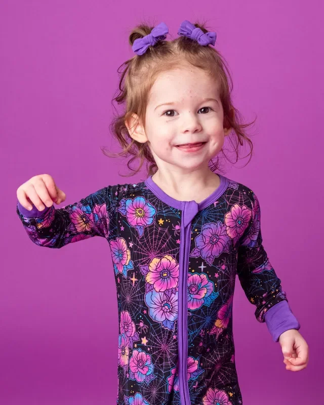 Violet | Baby Bamboo Clip On Bow Set *new Style*