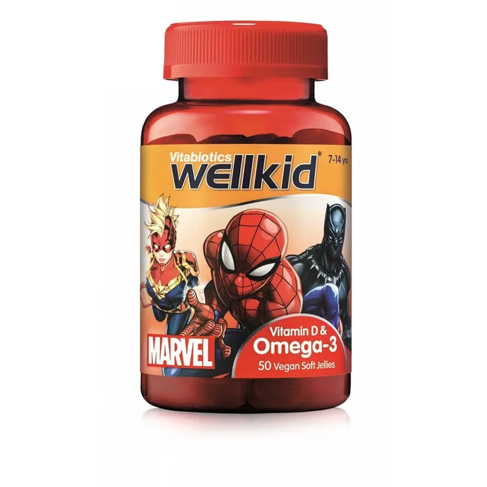 VITABIOTICS WELLKID MARVEL OMEGA 3 & VITAMIN D 50S