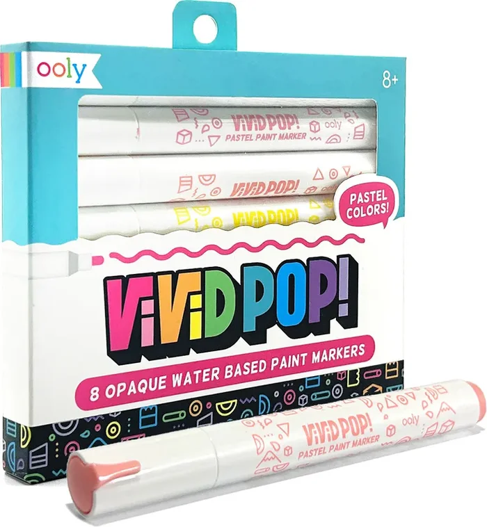 Vivid Pop! Water Based Paint Markers – Pastel