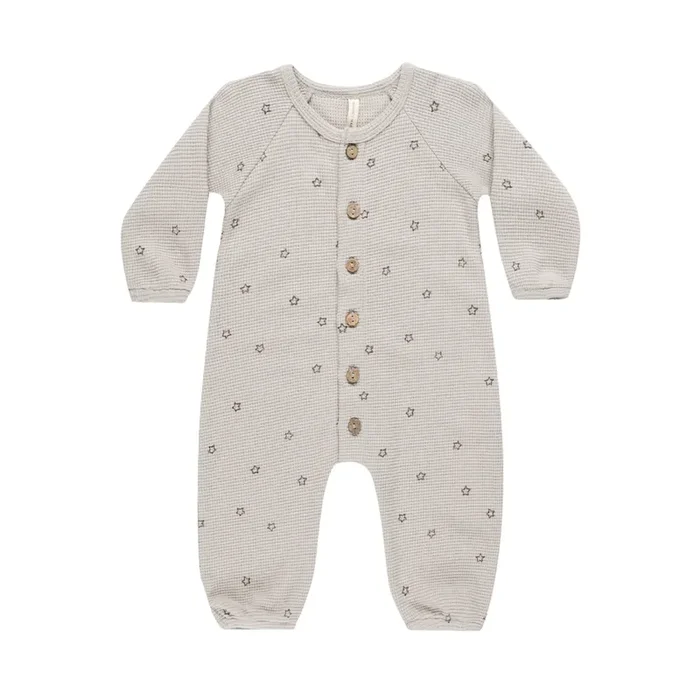 Waffle Long Sleeve Jumpsuit – Stars