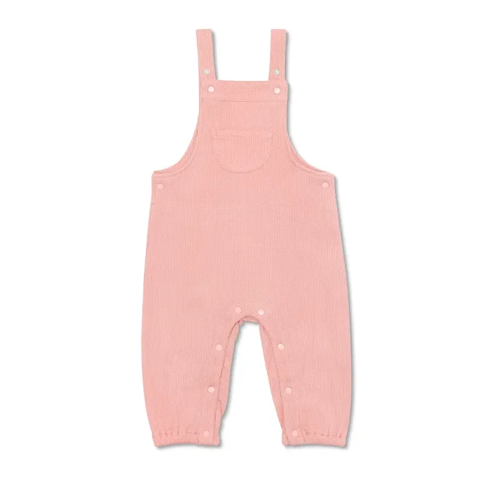 Waffle Overalls – Dusty Rose