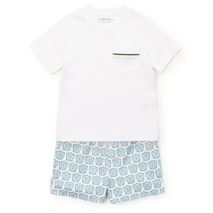 Walker Boys’ Short Set – Golf Crest Blue