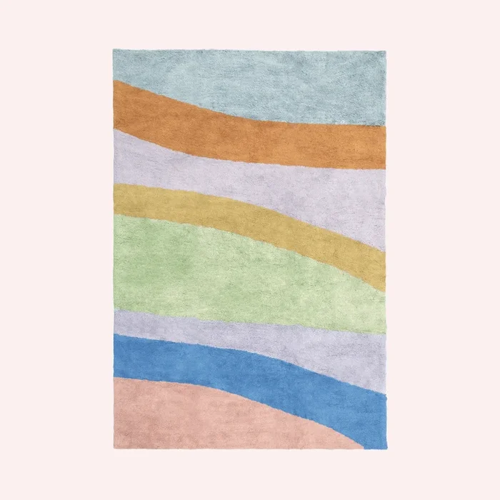 Washable Organic Cotton Cut Pile Rug – Canyon Multi