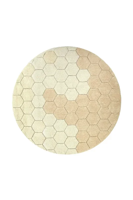 WASHABLE ROUND RUG HONEYCOMB GOLDEN – Planet Bee