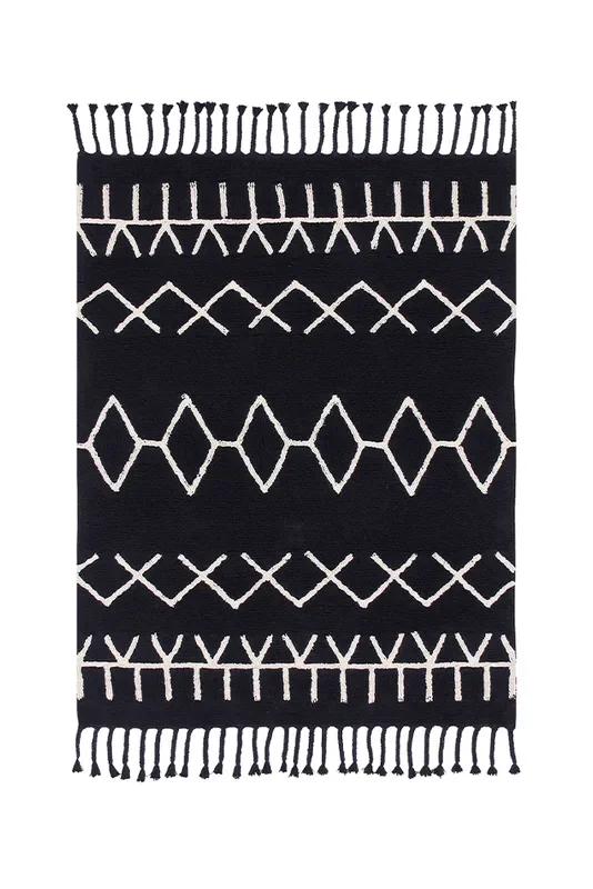 Washable Rug Black&white Bereber
