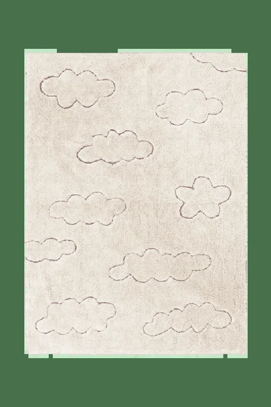 Washable Rug Clouds Natural – RugCycled Collection