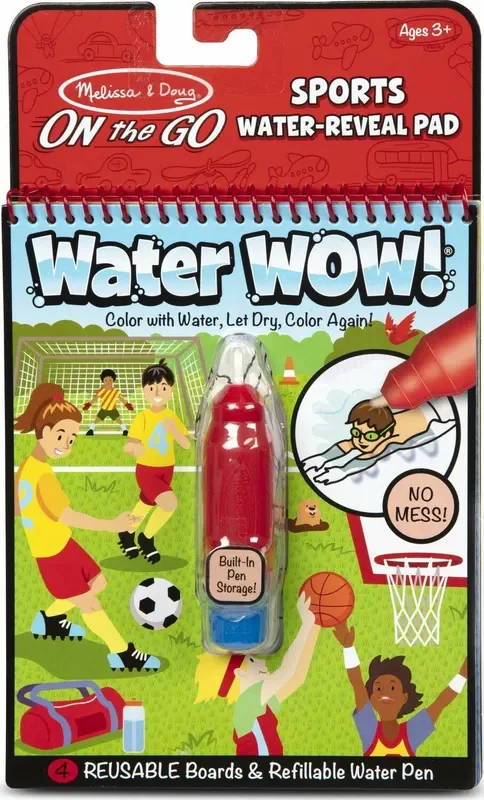Water Wow! Sports Water-Reveal Pad – On the Go Travel Activity
