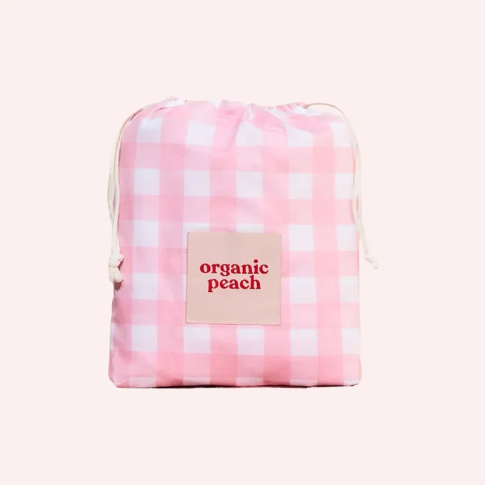 Waterproof Fitted Sheet – Pink Gingham