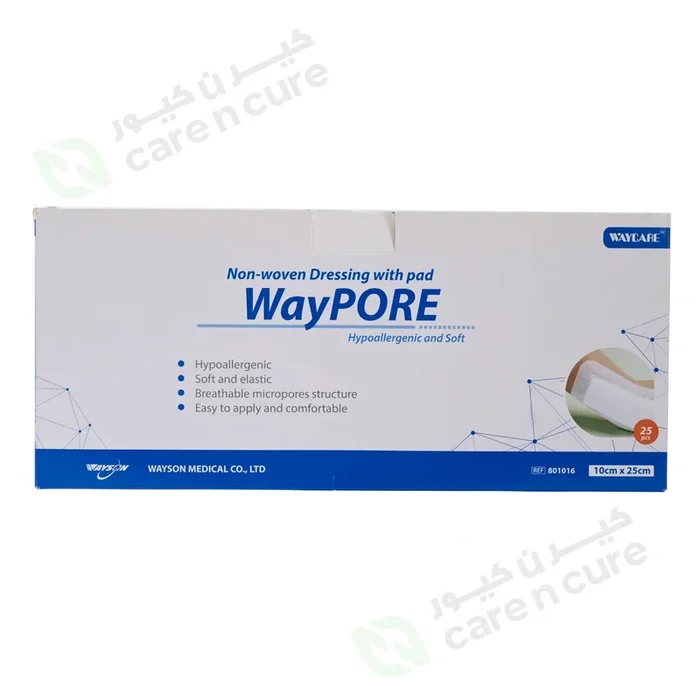 Waycare Adh With Absorbent Pads 10X25cm 25 Pieces 801016