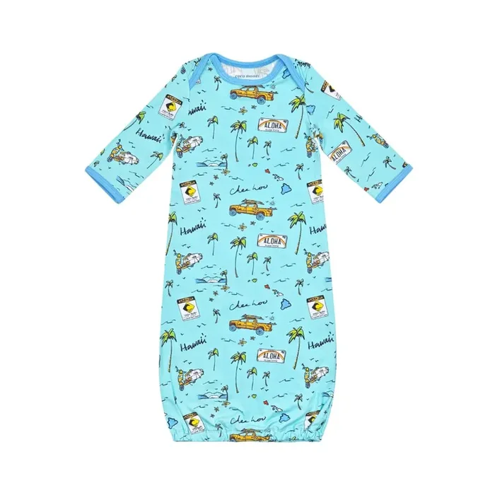 We Go Holoholo Bamboo Layette Gown