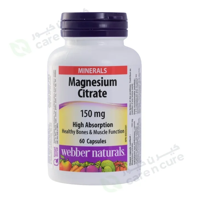 Webber Naturals Magnesium Citrate 150mg Capsule