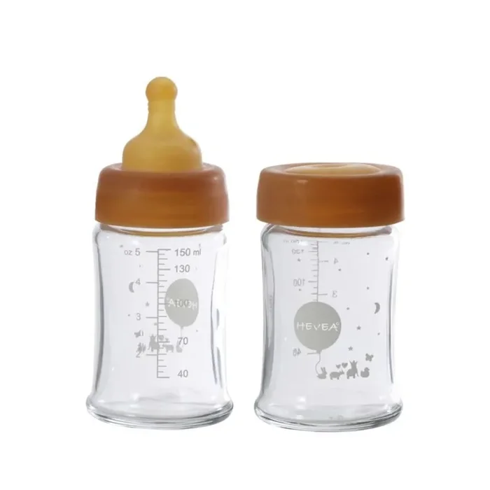 Wide Neck Baby Glass Bottles 150ml/5oz Two-Pack – 150ml/5oz