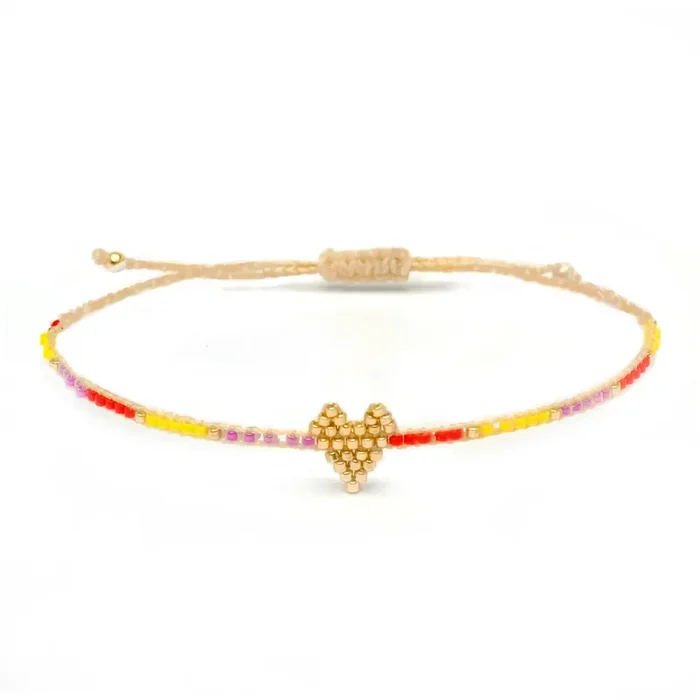 Willow Miyuki Heart Bracelet