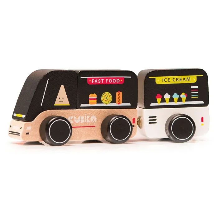 Wise Elk/Cubika Wooden toy – Food truck by Wise Elk