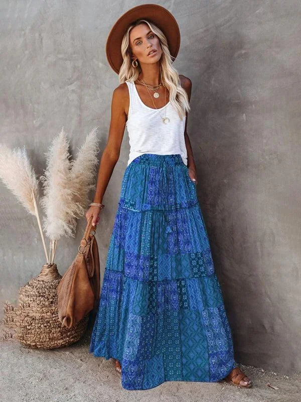 Women’s Bohemian Style Maxi Skirt