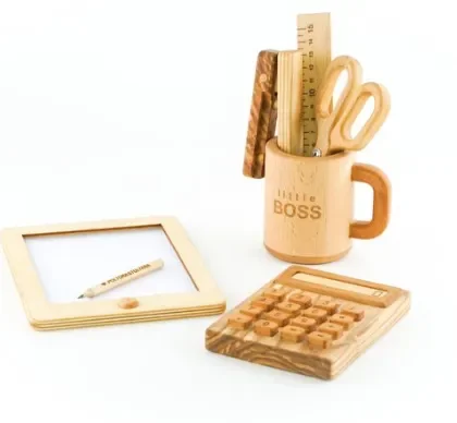 Wooden Pretend And Play Office Set