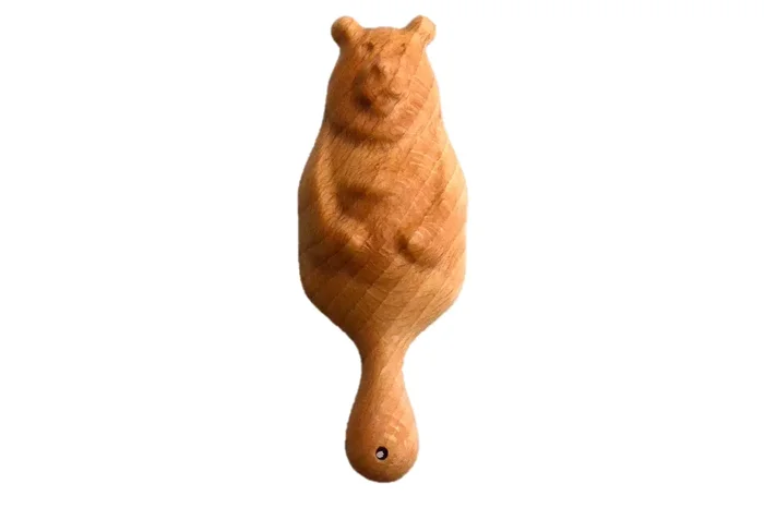 Wooden Rattle Teether Bear