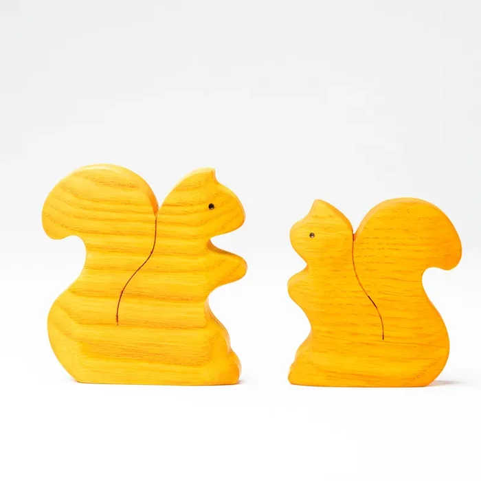 Wooden Squirrel Set Of 2 Puzzle