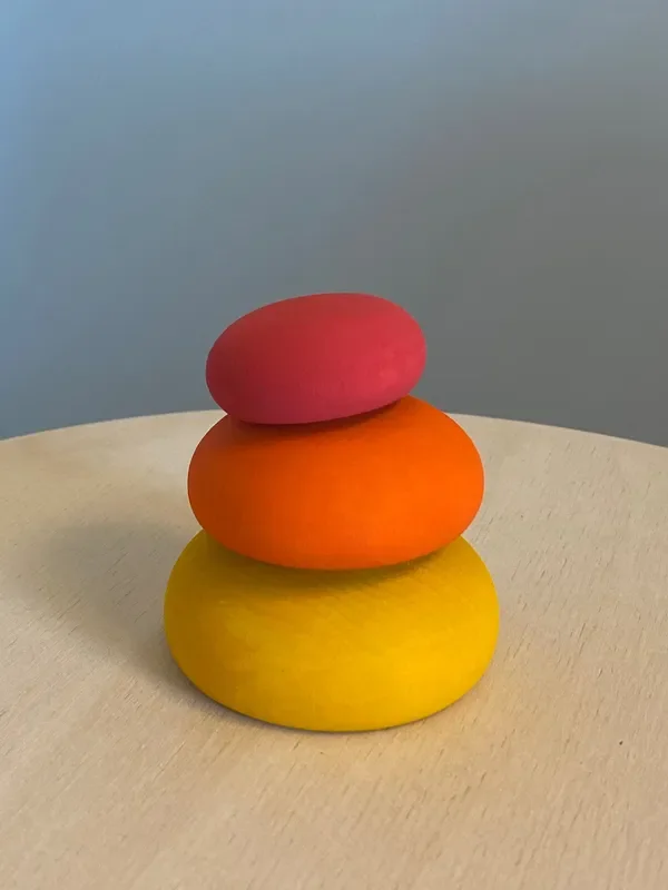 Wooden Stacking Pebbles