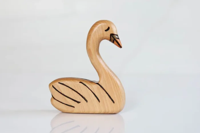 Wooden Swan Toy