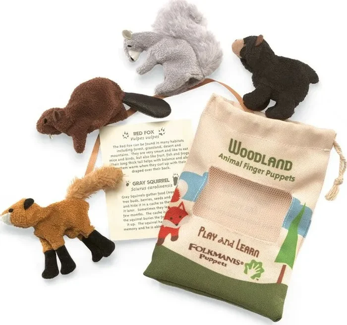 Woodland Animal Set Finger Puppet