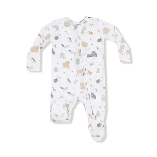 Woodland Babies Zipper Footie
