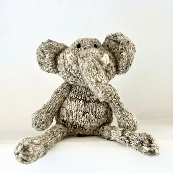 Wool Knit Buddy | Elliott the Elephant