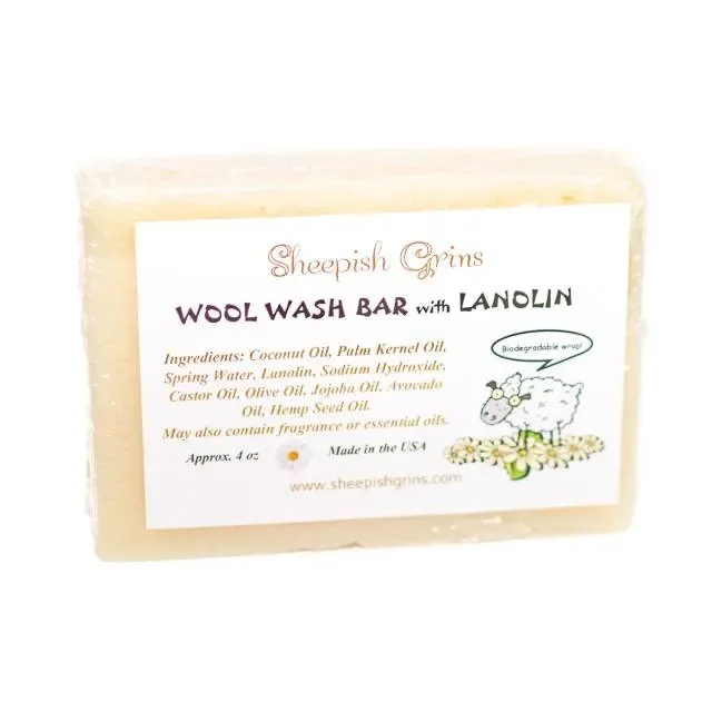 Wool Wash Bar with Lanolin
