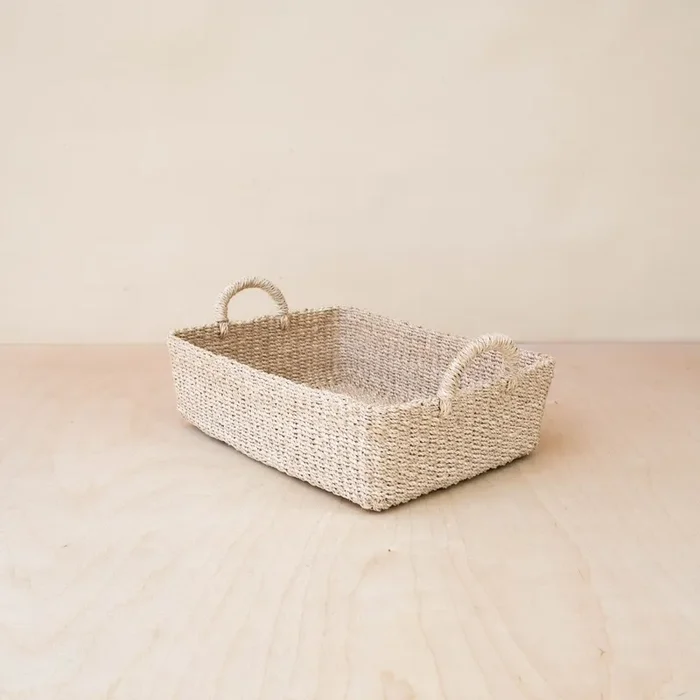Woven Rectangle Tray – Decorative Basket | Likhâ