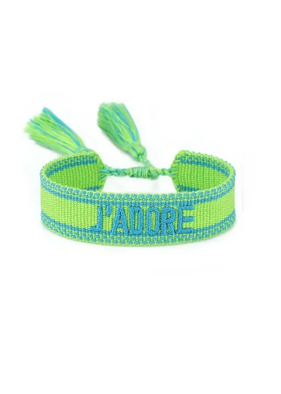 Wristband Neon Green J Adore