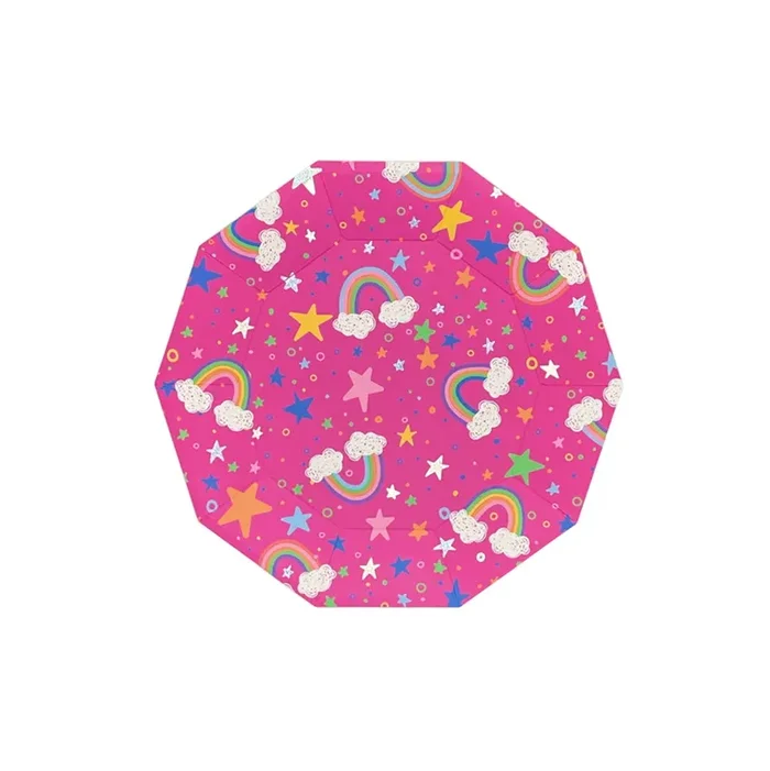 X Sparkella Rainbow Large Plates (10 Per Pack)