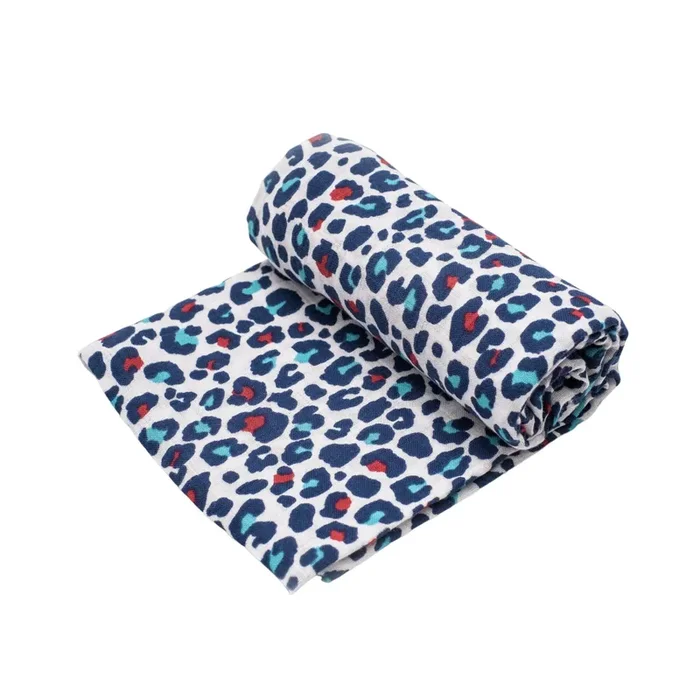 Xl Blue Leopard Muslin – For 5+ Month Old Babies