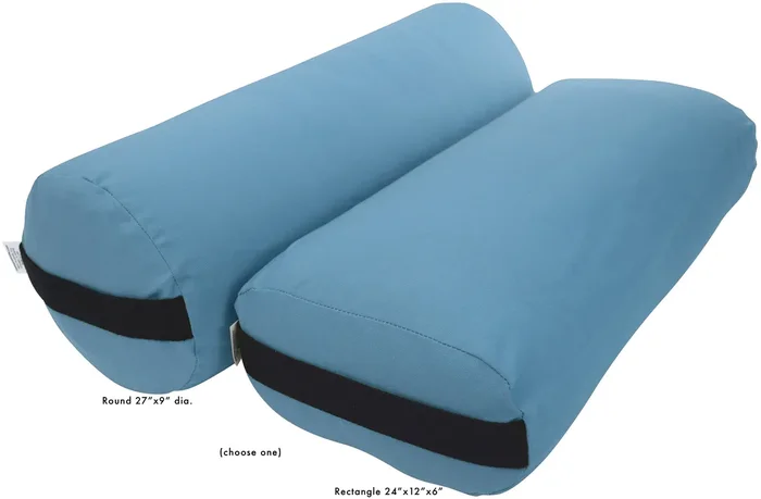 Yoga Bolster – Round Premium Professional Firm Studio Quality for Enhanced Yoga Practice