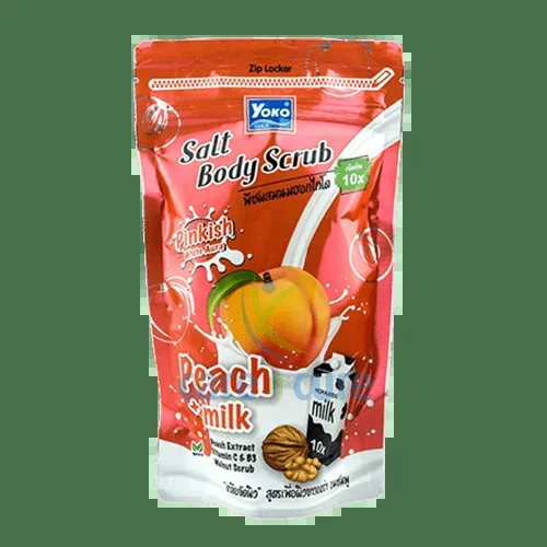 Yoko Gold Salt Body Scrub Peach + Milk 350g