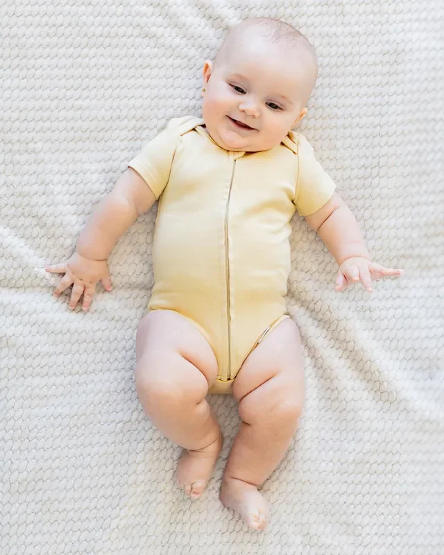 Zipper Bodysuit In Latte