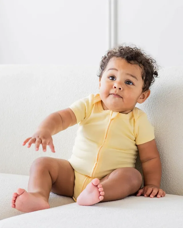Zipper Bodysuit In Lemon