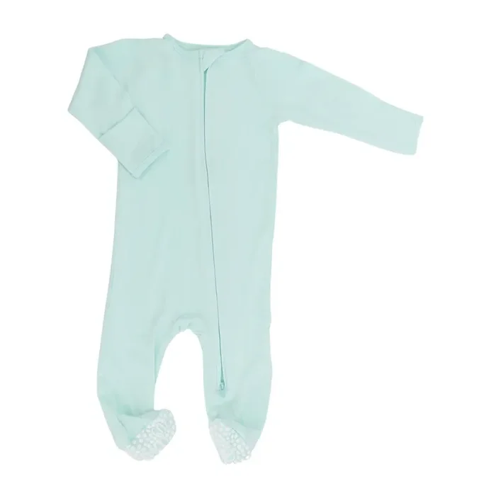 Zipper Footie – Fair Aqua