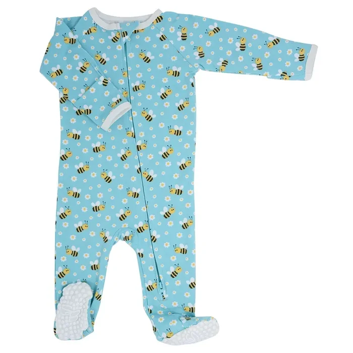 Zipper Footie – Honey Bee
