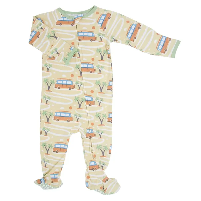 Zipper Footie – Surf Van